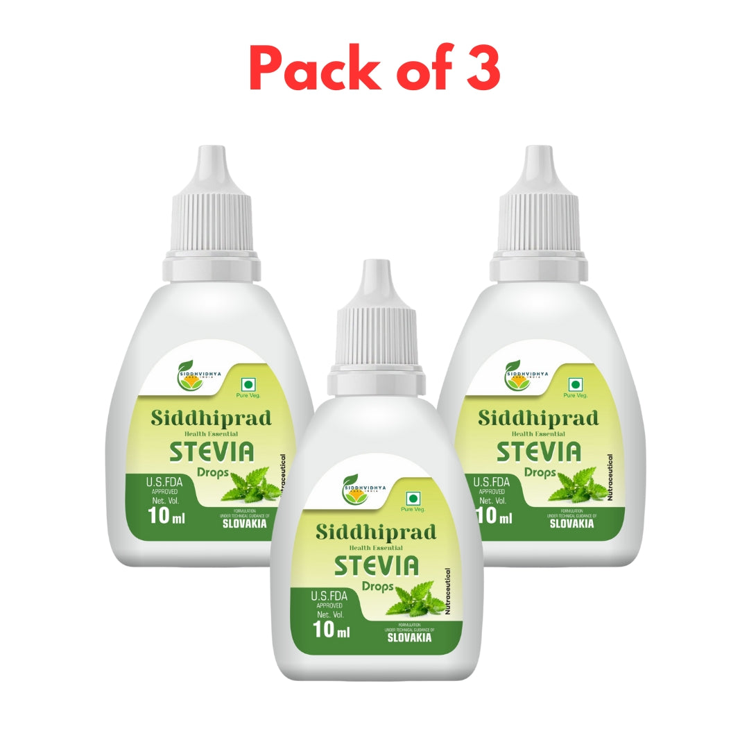 Siddhiprad Stevia Powder Sugar Free 100% Natural Sweetener 10ml