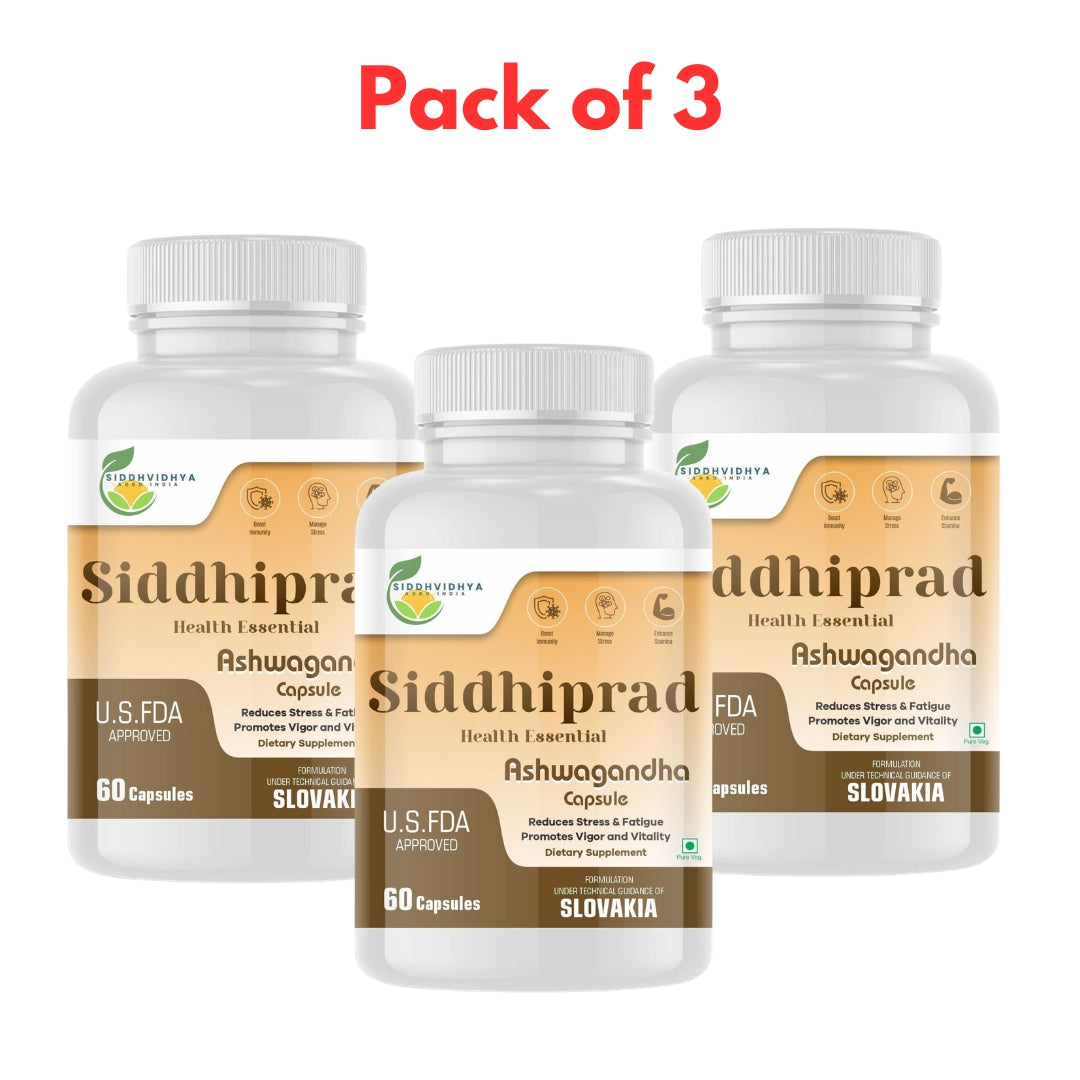 Siddhiprad Ashwagandha for Performance, High Strength, Boost Muscle Mass & Enhance Immunity