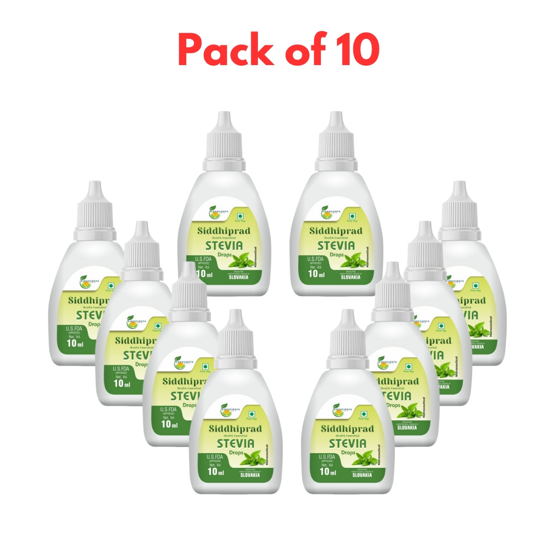 Siddhiprad Stevia Powder Sugar Free 100% Natural Sweetener 10ml