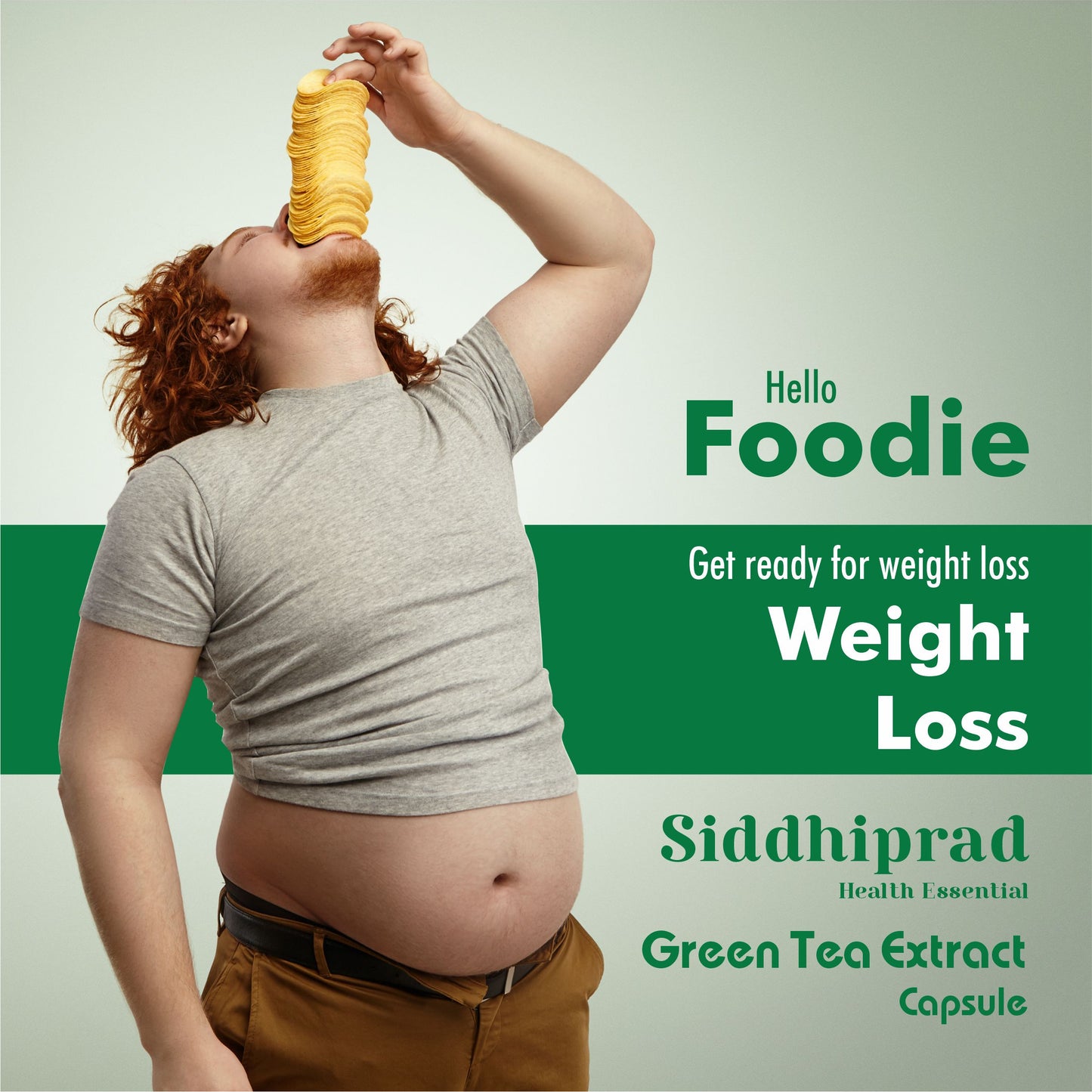 Siddhiprad 100% Natural Potent Green Tea Extract 500 Mg Veg Capsules