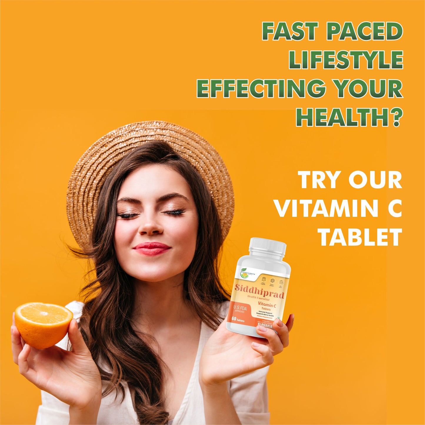 Siddhiprad Vitamin C Tablets for skin | Vitamin C Tablets