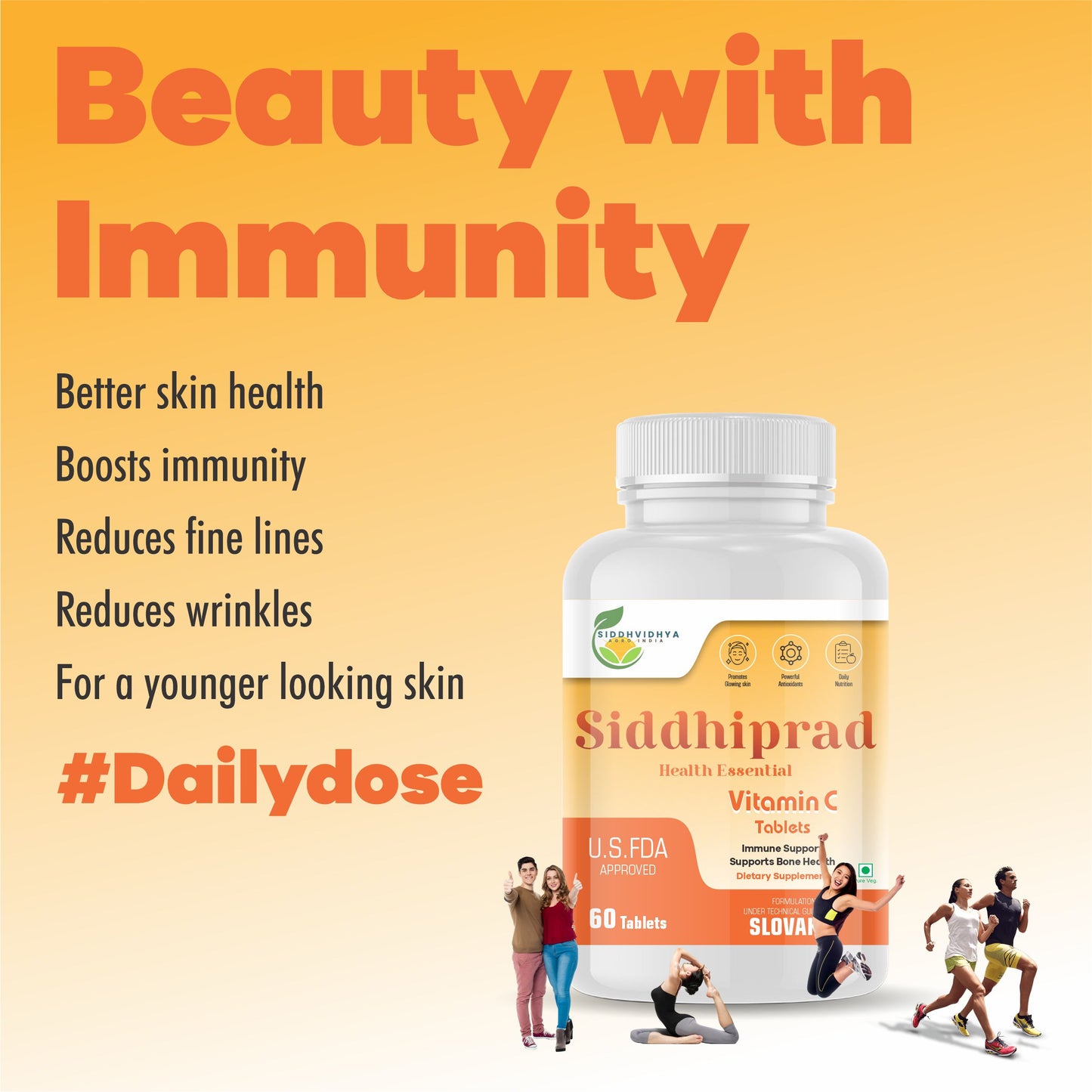 Siddhiprad Vitamin C Tablets for skin | Vitamin C Tablets