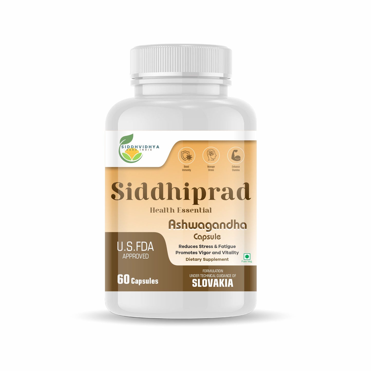 Siddhiprad Ashwagandha for Performance, High Strength, Boost Muscle Mass & Enhance Immunity